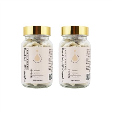 蜂王乳Q10 亮皙凍晶膠囊100粒二入組