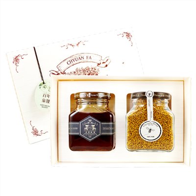 特級原生野花蜜250g+蒲鹽花粉150g