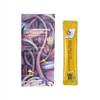 特選野蜂蜜隨手包8入裝【歐盟最高等級A.A. Clean Label 100%無添加驗證+HALAL 清真認證】