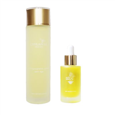 【蜜友限定】玫瑰活顏滋養晶華油30ml+茉莉逆時無痕全效化妝水140 ml